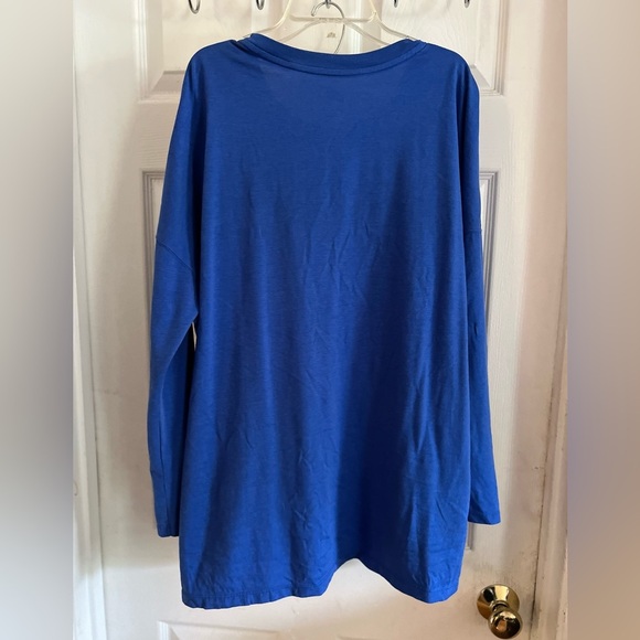 Nike Long Sleeve Pocket T-shirt SIZE X-Large(726070 480) ROYAL BLUE / WHITE Logo - Picture 7 of 9